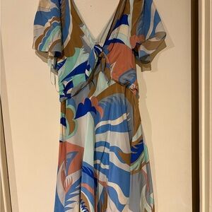 Emilio Pucci Multicolor V-Neck Dress